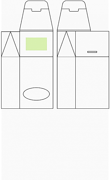 Коробка с окном Hindustani Breakfast, красная