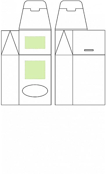Коробка с окном Hindustani Breakfast, красная
