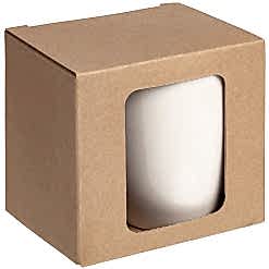 Коробка с окном для кружки Window, крафт Коробка с окном для кружки Window, крафт