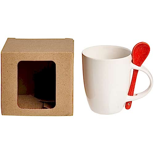 Коробка с окном для кружки Window, крафт Коробка с окном для кружки Window, крафт