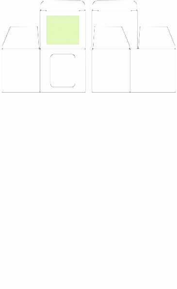 Коробка с окном для кружки Window, крафт Коробка с окном для кружки Window, крафт