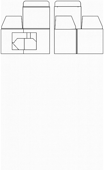 Коробка для кружки с окном, крафт, ver.2 Коробка для кружки с окном, крафт, ver.2