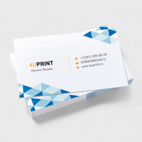 Визитки в упаковке, 90 x 50 мм