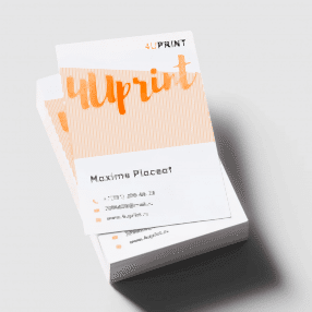 Визитки с выборочным УФ лаком, 85 x 55 мм Визитки с выборочным УФ лаком, 85 x 55 мм